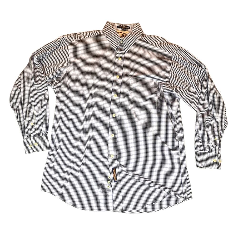 Vintage Tommy Hilfiger Tab Collar Dress Shirt 15.5 Neck